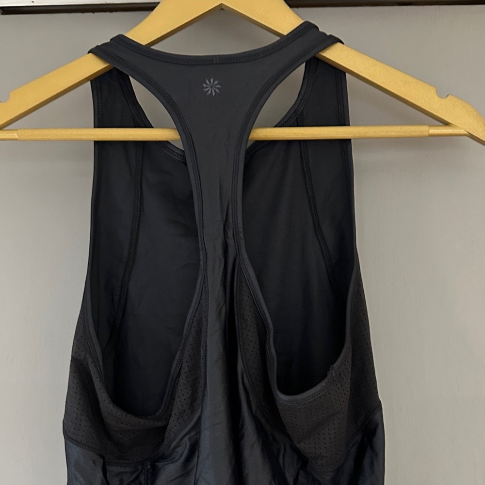 Athleta Black Racerback Tank Top Athletic Workout Sleeveless Performance Active - Picture 7 of 9